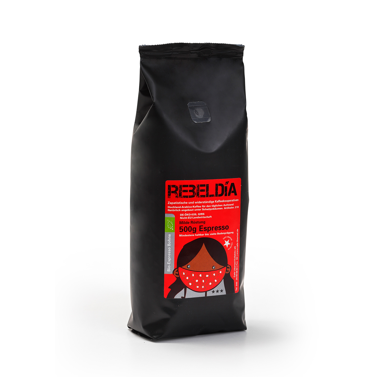 Cafe Libertad - Bio-Espresso Rebeldia Bohne - 500g