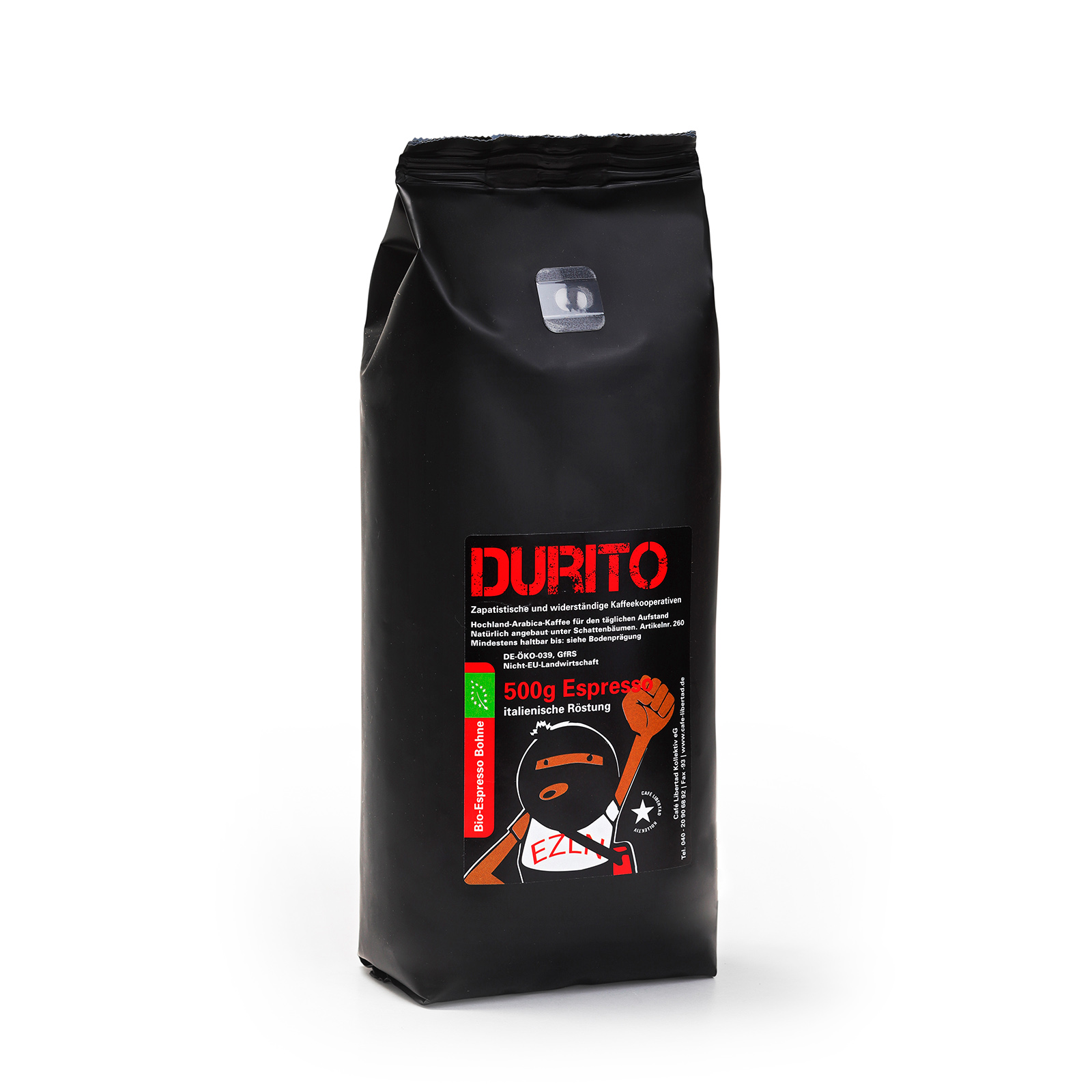 Cafe Libertad - Bio-Espresso Durito Bohne - 500g Cafe Libertad - Bio-Espresso Durito Bohne - 500g